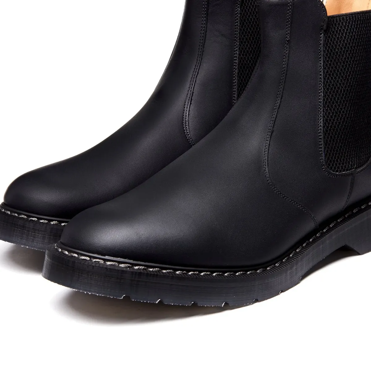 Stable Support Night Travel Ergonomic grip Solovair Dealer Boot in Black Greasy