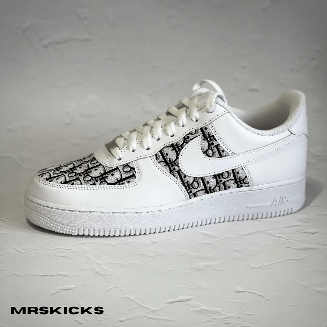 Leather Touch Matte Base Custom White CD Airforce 1