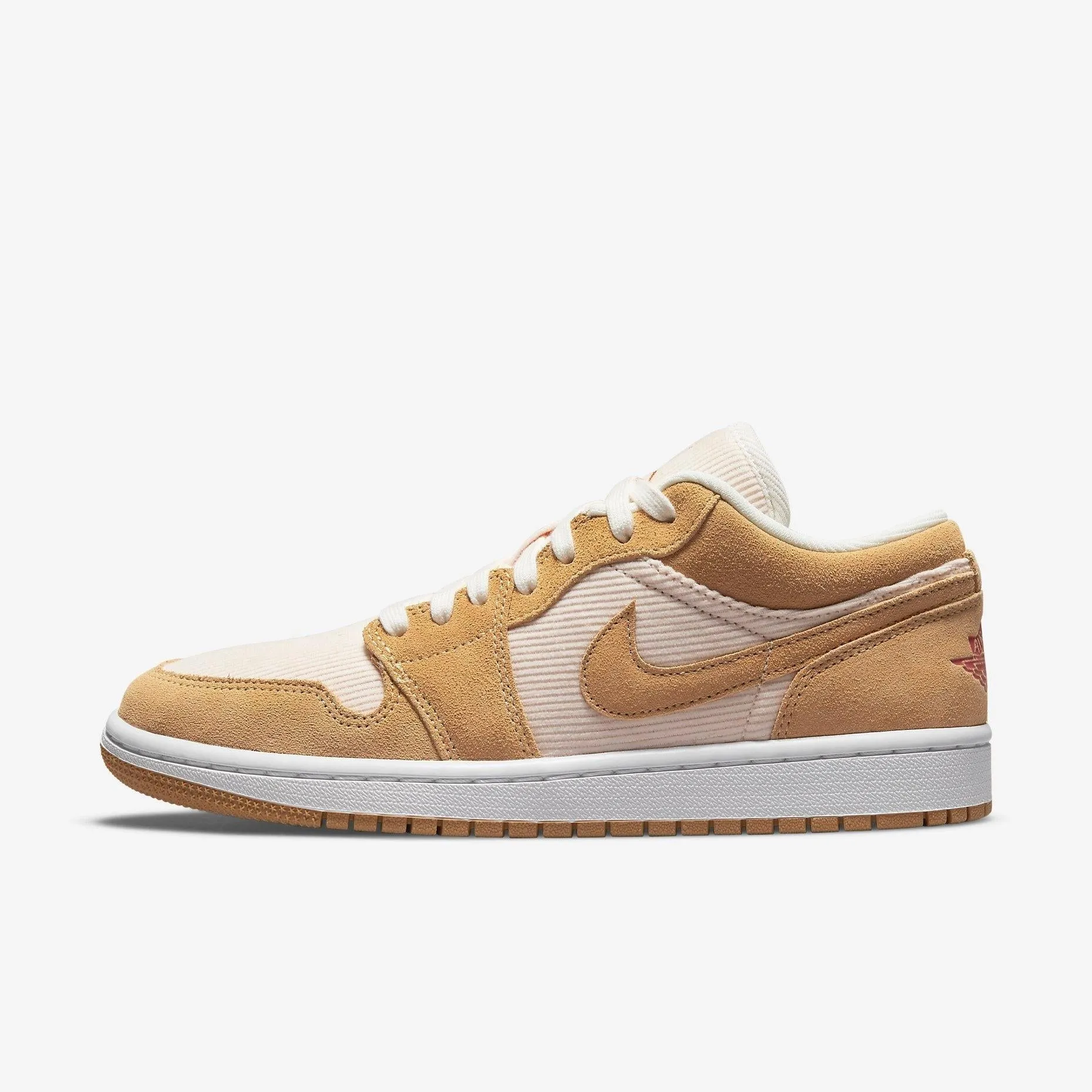(Women's) Air Jordan 1 Low SE 'Twine Corduroy' (2021) DH7820-700 Team Match spring fresh