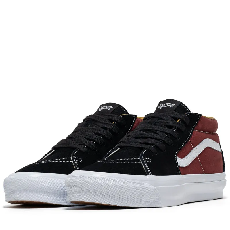 Urban Chill Step Ahead Vans Sk8-Mid Reissue 83 LX - Black/Russet Maroon