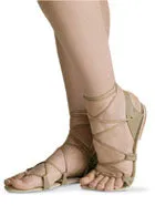 Adagio -- Belly Dancing Sandal -- Tan Comfort Platform