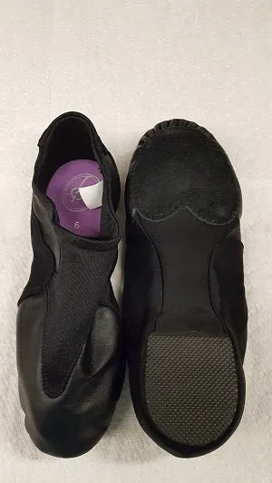 Red Glow Hero Mode Motion -- Sueded Split Sole Jazz Shoe -- Black