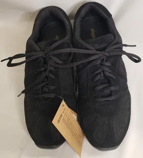 Hillary -- Split Sole Dancesneaker -- Black Shock Resistant