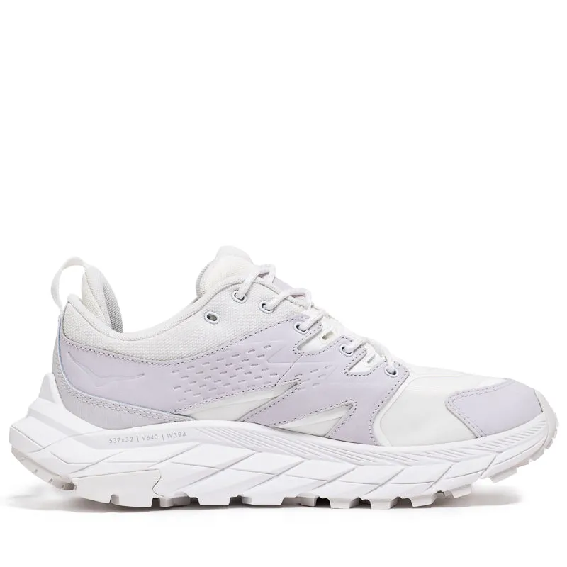 Hoka Anacapa Low GTX - White/Nimbus Cloud knitted upper running shoes Style Statement