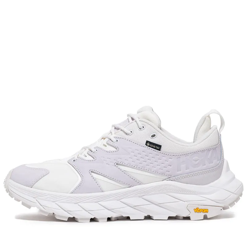 running in a glacier area shoes Hoka Anacapa Low GTX - White/Nimbus Cloud