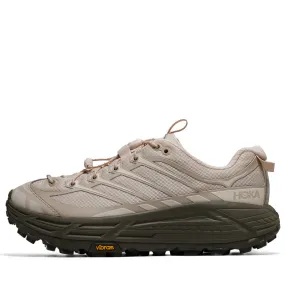 running efficiency track runner Hoka Mafate Three2 - Oat Milk/Eucalyptus