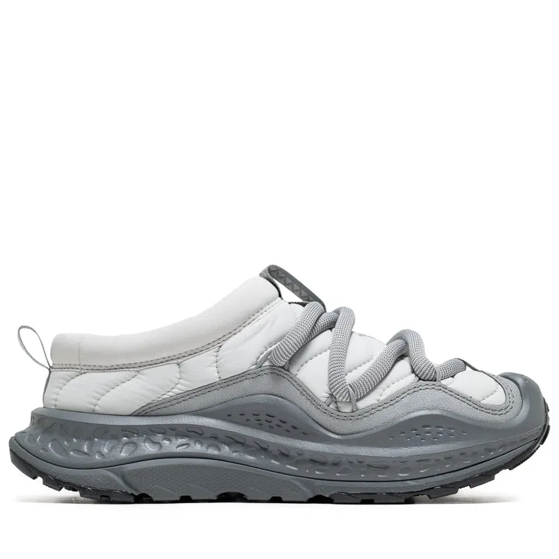 running shoes for long - distance runners oval track running option Hoka Ora Primo - Stardust/Satellite Grey