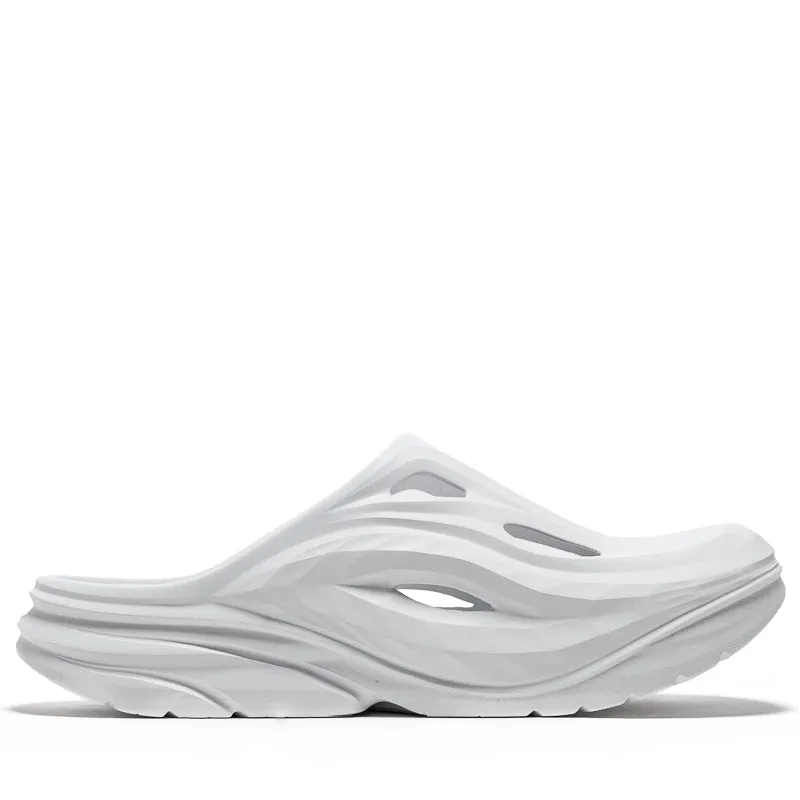 Hoka Ora Recovery Mule - White/White travel - friendly odor - control technology