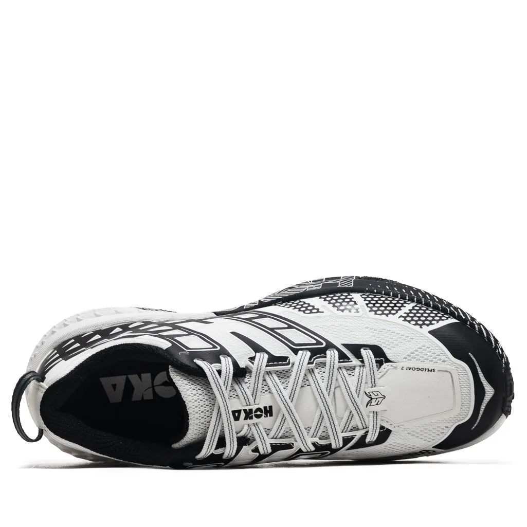 synthetic - upper - durability shoes Hoka Speedgoat 2 - Black/Frost