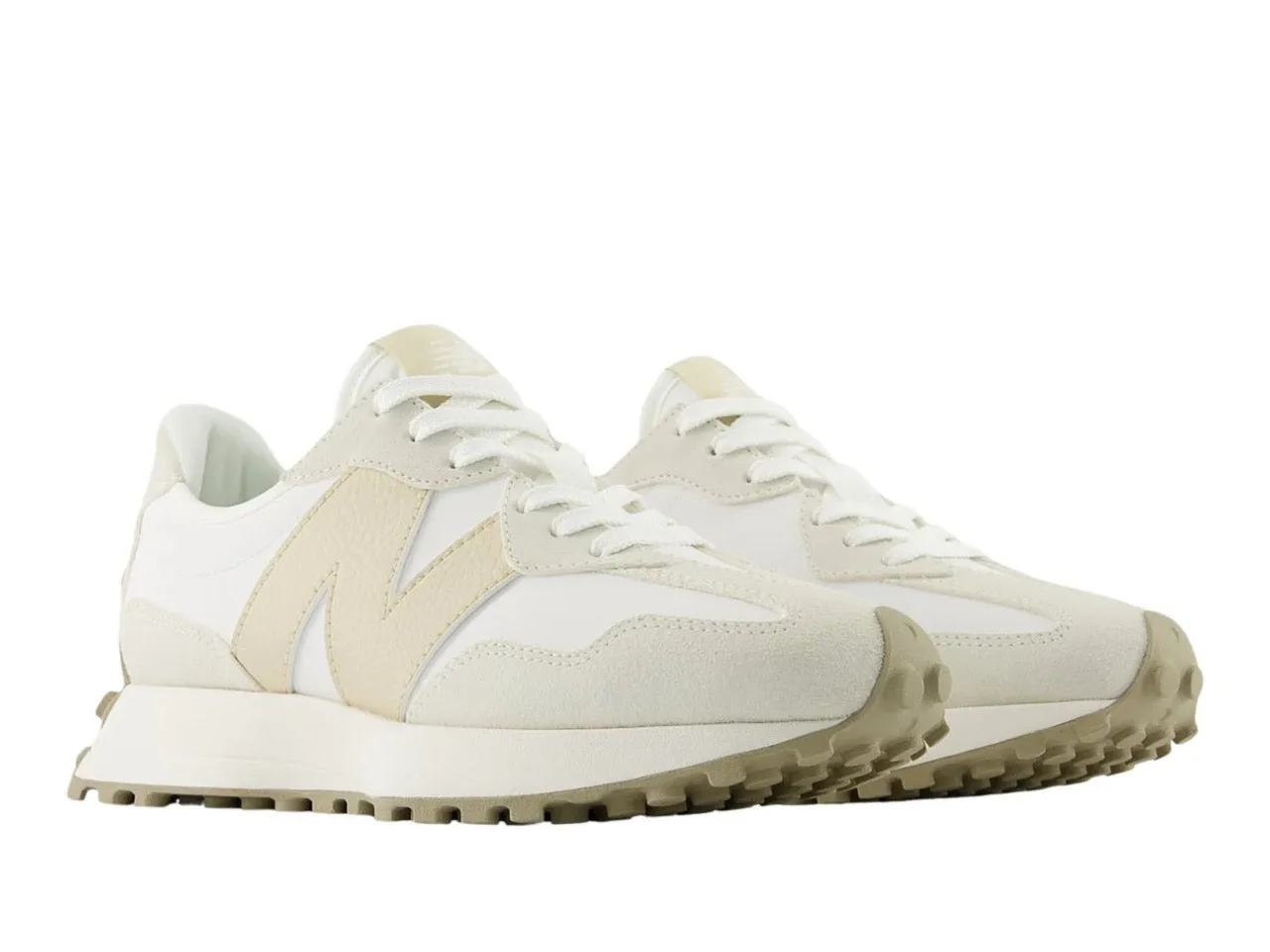New Balance 327 Sea Salt Sandstone Cushioned Base Busy Professionals
