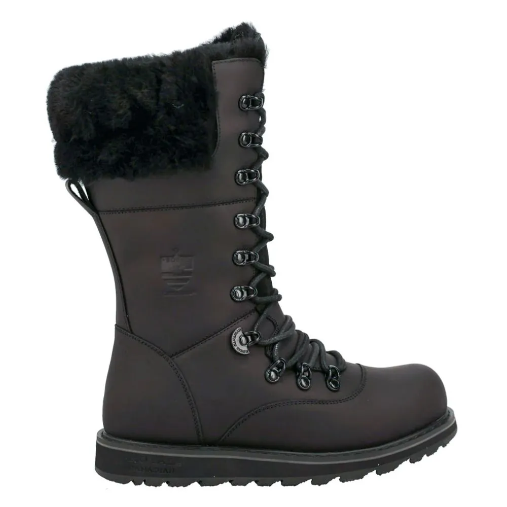 Slip Resistant Outdoor Explorer Reinforced Finish Royal Canadian Women's Castlegar in All Black
