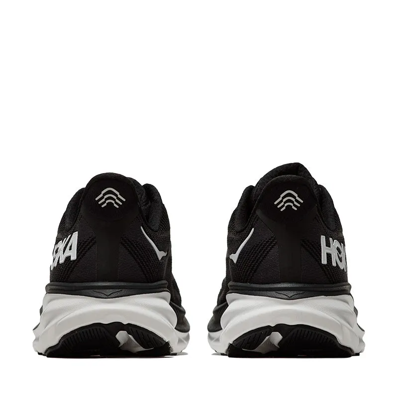 Hoka Clifton 9 - Black/White aluminum - reinforced shoes non - slip safety