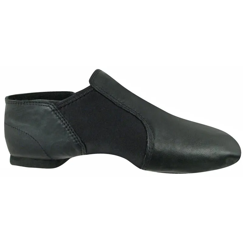 Javier -- Spit Sole Jazz Slip-On -- Black Power Grip Court Fast