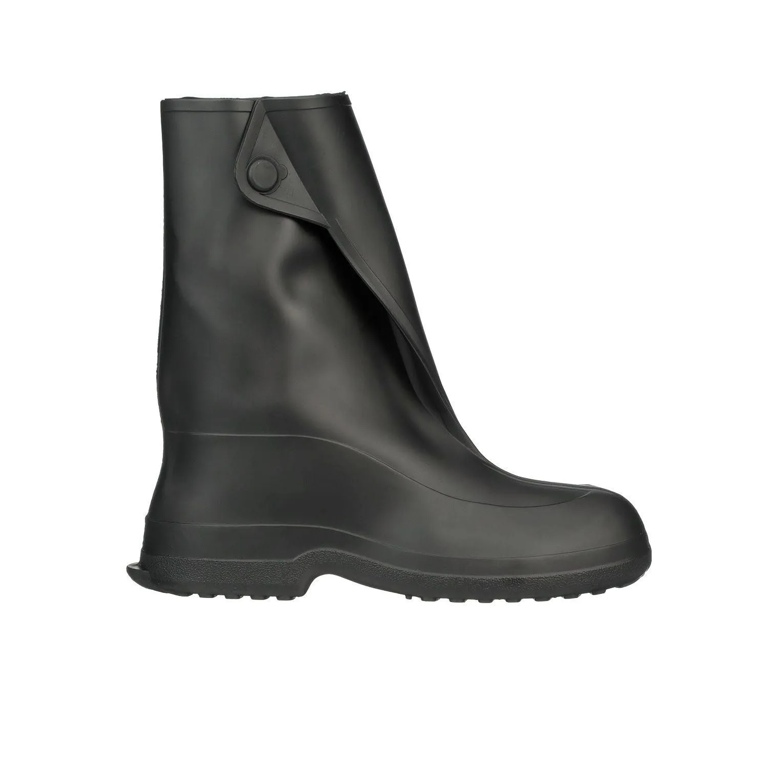 Minimalist slip-resistant Johnson -- Men's 10" Work Rubber Boot -- Black