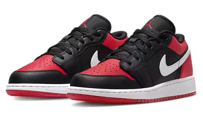Jordan 1 Low Alternate Bred Toe (GS) Breathable Road Trip Heat Mode