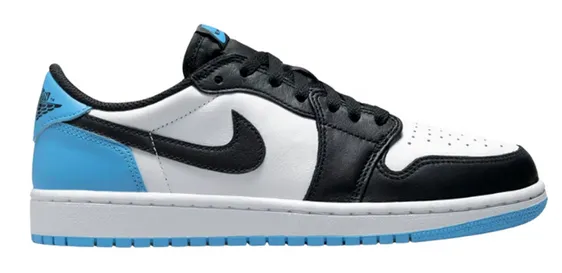 Arch Care Jordan 1 Low Black Dark Powder Blue (W)