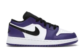 Quick Dash Light Core Jordan 1 Low Court Purple White (GS)