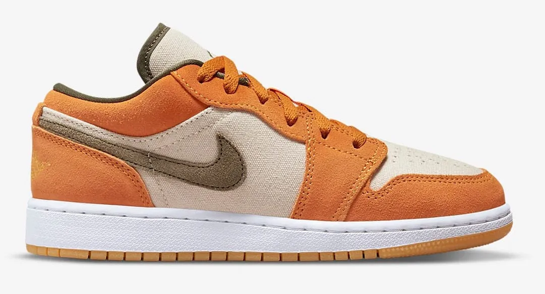 Jordan 1 Low Orange Olive Run Free Bold Neon