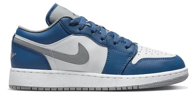 Top Rated Peak Step Jordan 1 Low True Blue (GS)