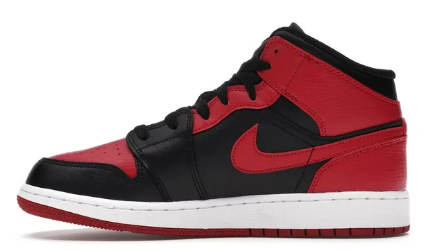 Jordan 1 Mid Banned 2020 (GS) Space Vibe Corner Style