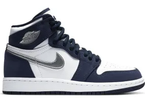 Jordan 1 Retro High COJP Midnight Navy (GS) Garden Walk Heat Mode
