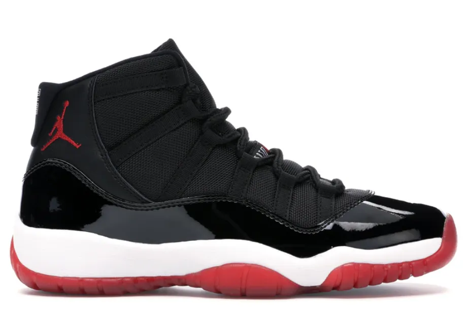 Jordan 11 Retro Playoffs Bred 2019 (GS) Adjustable Bright tone