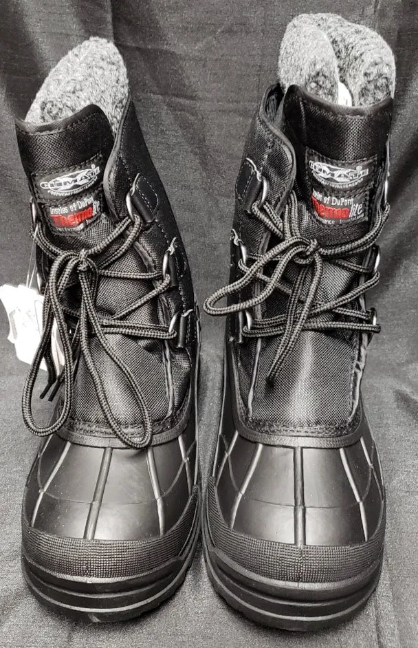 Joshua -- Men's 8" Waterproof Lace-up Boot -- Black Slip Resistant Outsole