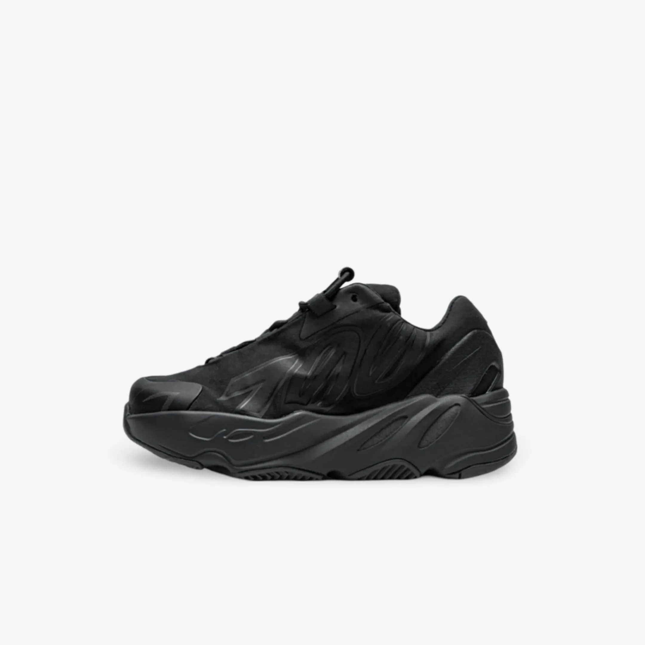(Kids) adidas Yeezy Boost 700 MNVN 'Triple Black' (2020) FY4394 City Ready