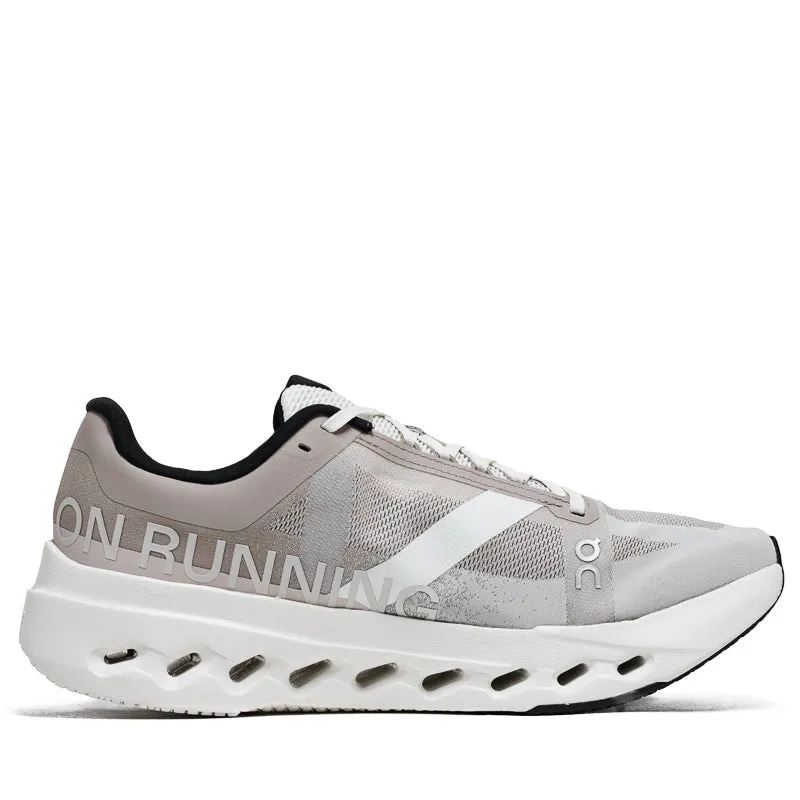 racing - flats hook - and - loop closure shoes On Cloudsurfer Next - Fog/Ivory