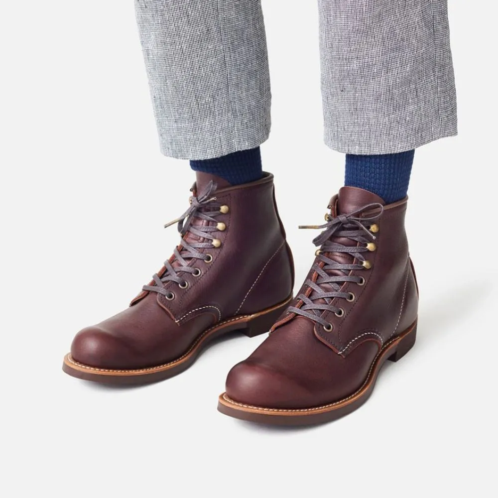 Legendary Tough Red Wing Men's Blacksmith 3340D in Briar Oil-Slick Leather (D Width) Ski Lodge Wide Cut