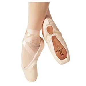 Legende -- Pointe Shoe -- Pink Satin Stretchable Material Pure Black