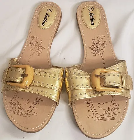 Lennon -- Women's Flat Sandal Canvas Material