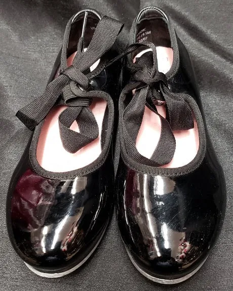 Lindy -- Children's Economy Tap Shoes -- Black Patent Autumn Tone