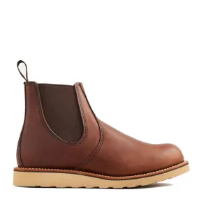 LowTop Red Wing Men's Classic Chelsea 3190 in Amber Harness Leather (D Width) puncture resistant Soft Sole
