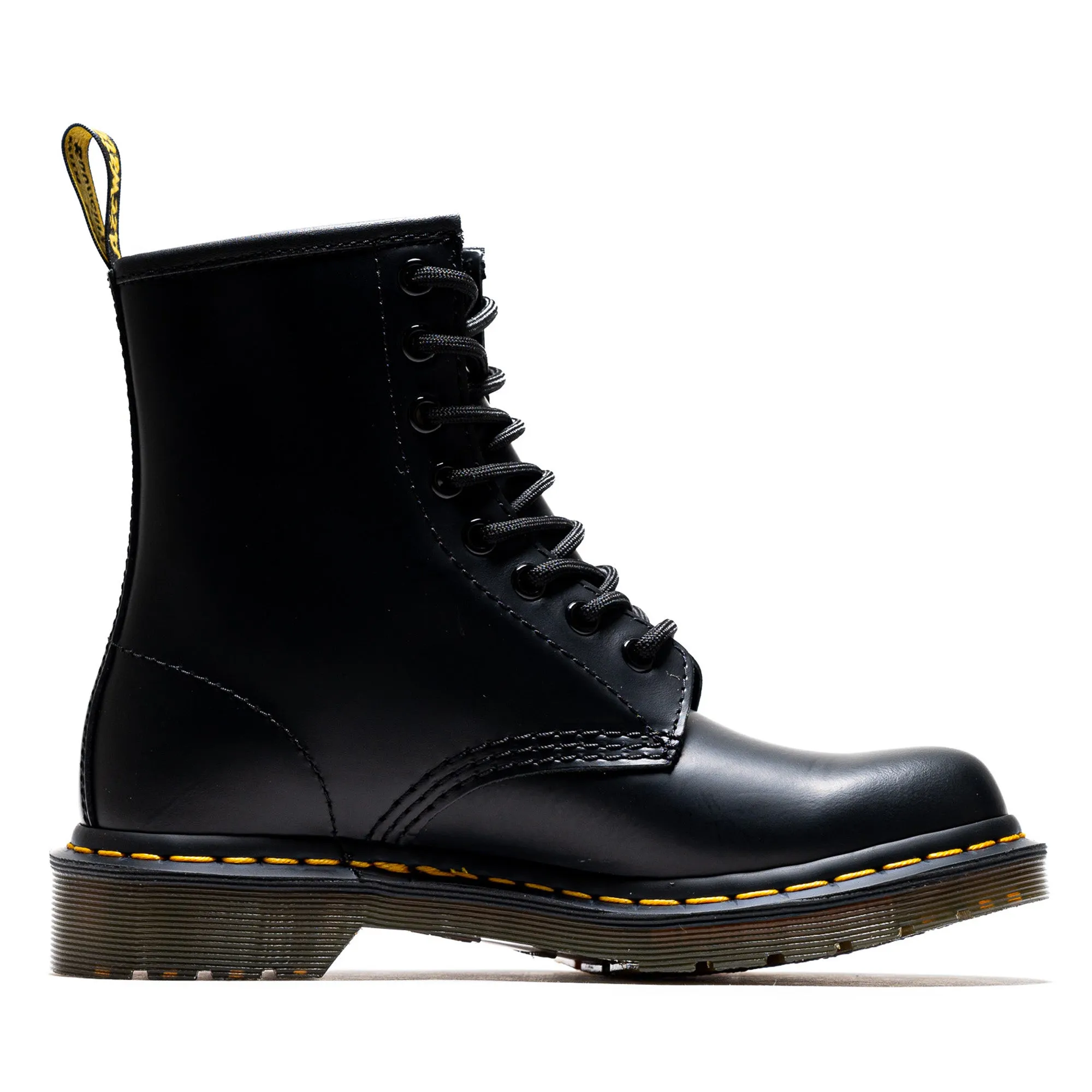 synthetic material Subtle Finish Women's Dr. Martens 1460 Smooth Leather Boot - Black
