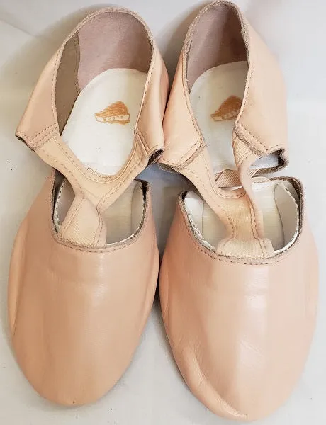 1" Grecian -- Elasto-Split Teaching Shoes -- Pink Reinforced toe Heart Glow