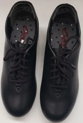 John Jr. II -- Boy's Economy Tap Oxford -- Black Stretchable Material