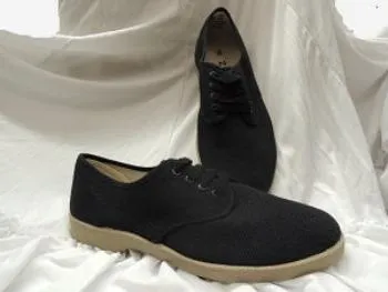 Melbury -- Black Canvas Oxford -- Wide Width -- Black Anti-fungal