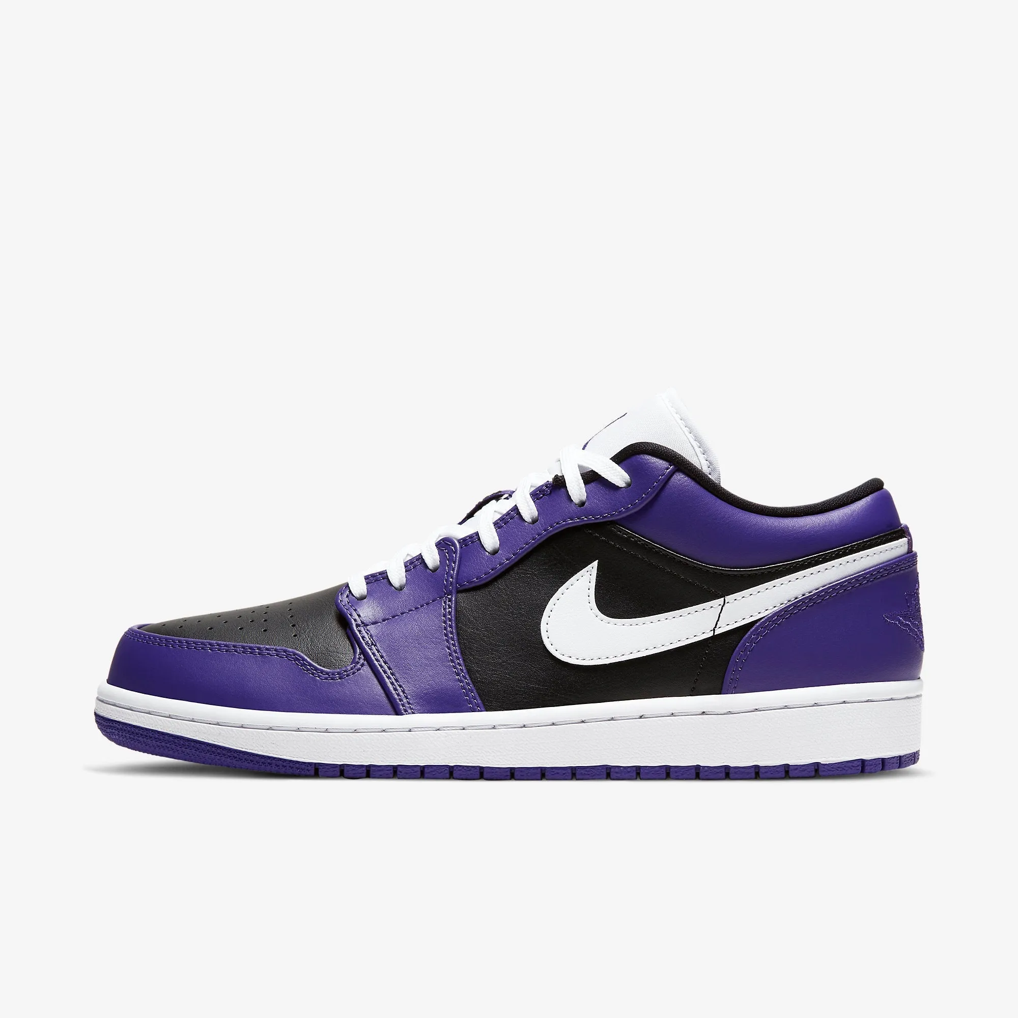 (Men's) Air Jordan 1 Low 'Court Purple 1.0' (2020) 553558-501 Play Mode Light Run