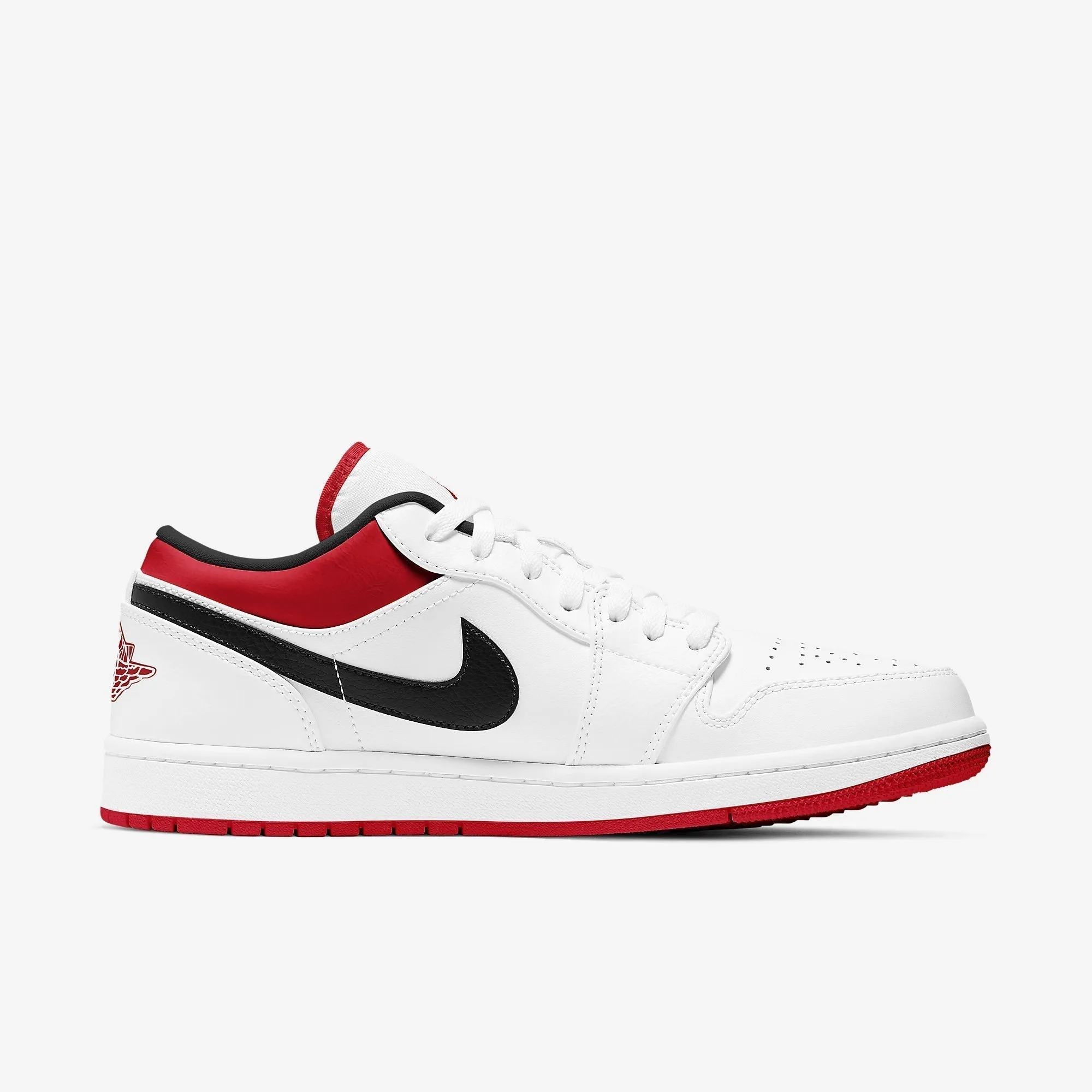 (Men's) Air Jordan 1 Low 'White / Gym Red' (2020) 553558-118 Top Rated