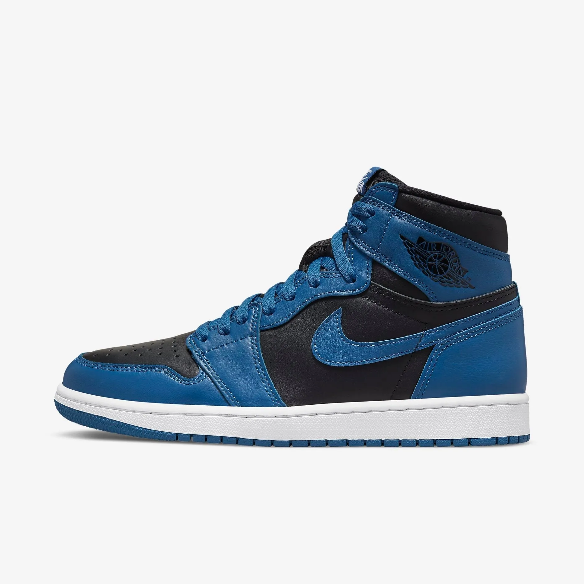 (Men's) Air Jordan 1 Retro High OG 'Dark Marina Blue / Black' (2022) 555088-404 Fast Go Sturdy Build