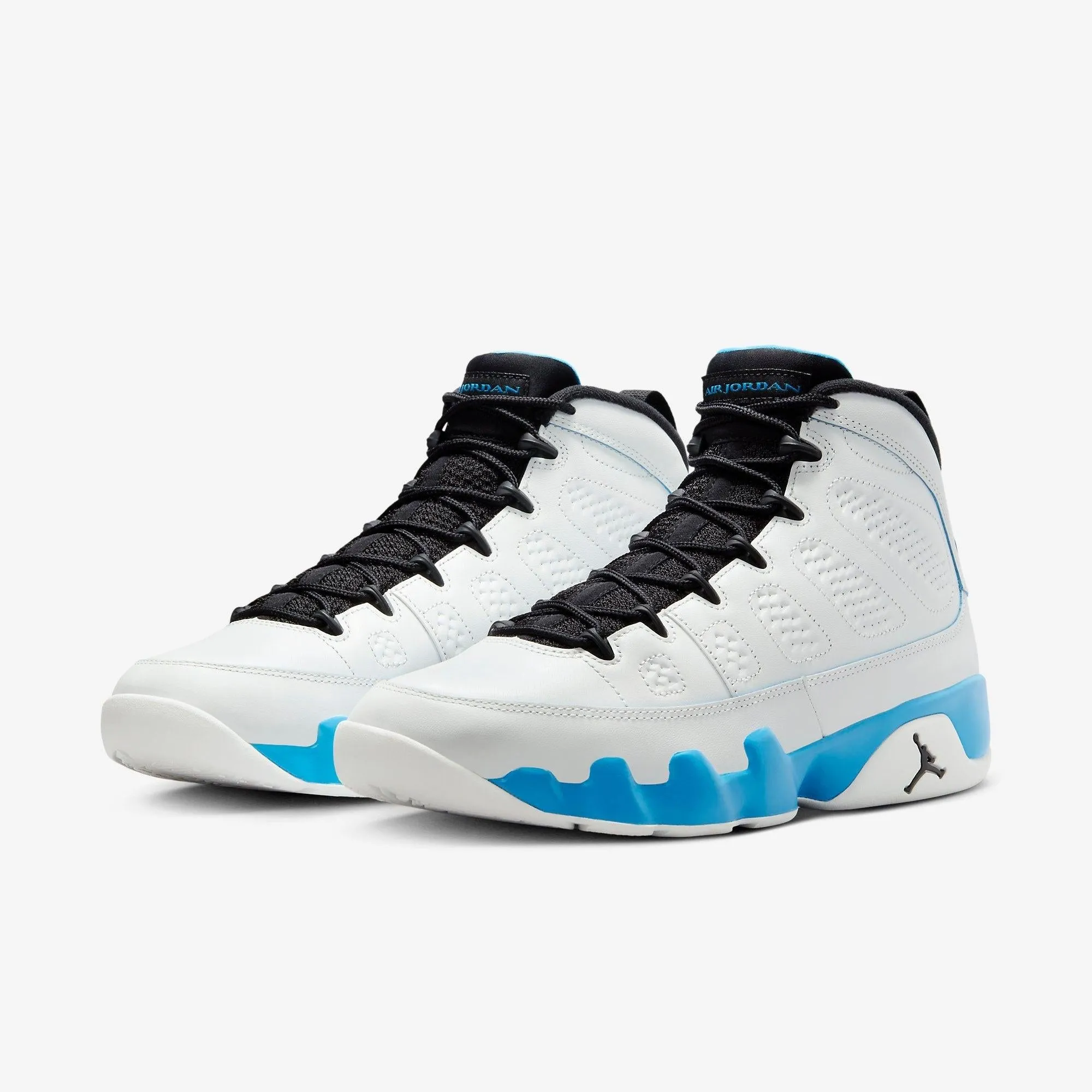 (Men's) Air Jordan 9 Retro 'Powder Blue / UNC' (2024) FQ8992-101 Freedom Walk Multi Directional Flex Grooves