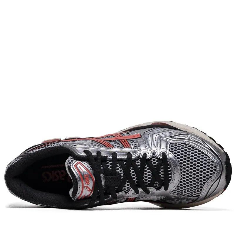 Breathable Knit Upper Gusseted Tongue Design Asics Gel-Kayano 14 - White/Papaya