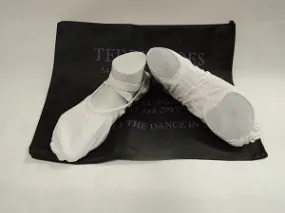 Shockproof synthetic leather Quinn -- Stretch Canvas Split Sole Ballet -- White