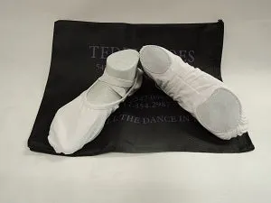 Quinn -- Stretch Canvas Split Sole Ballet -- White Air Dry