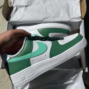 Durable outsole Anti Slip Custom Green Palm Airforce 1