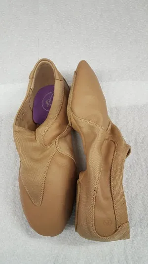 Fiber Mix Bright Gold Motion -- Sueded Split Sole Jazz Shoe -- Tan