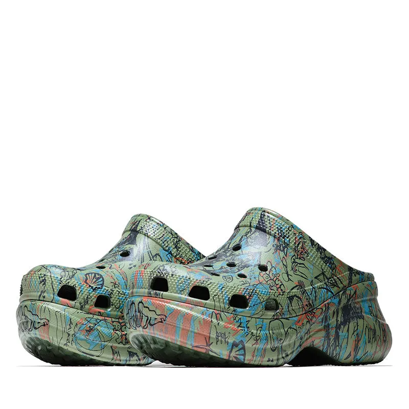 Mowalola x Crocs Bae - Forest Adjustable Fit