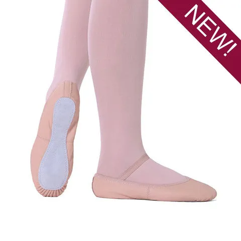 Nadeen -- Stretch Leather Full Sole Ballet -- Pink Cotton Touch New York