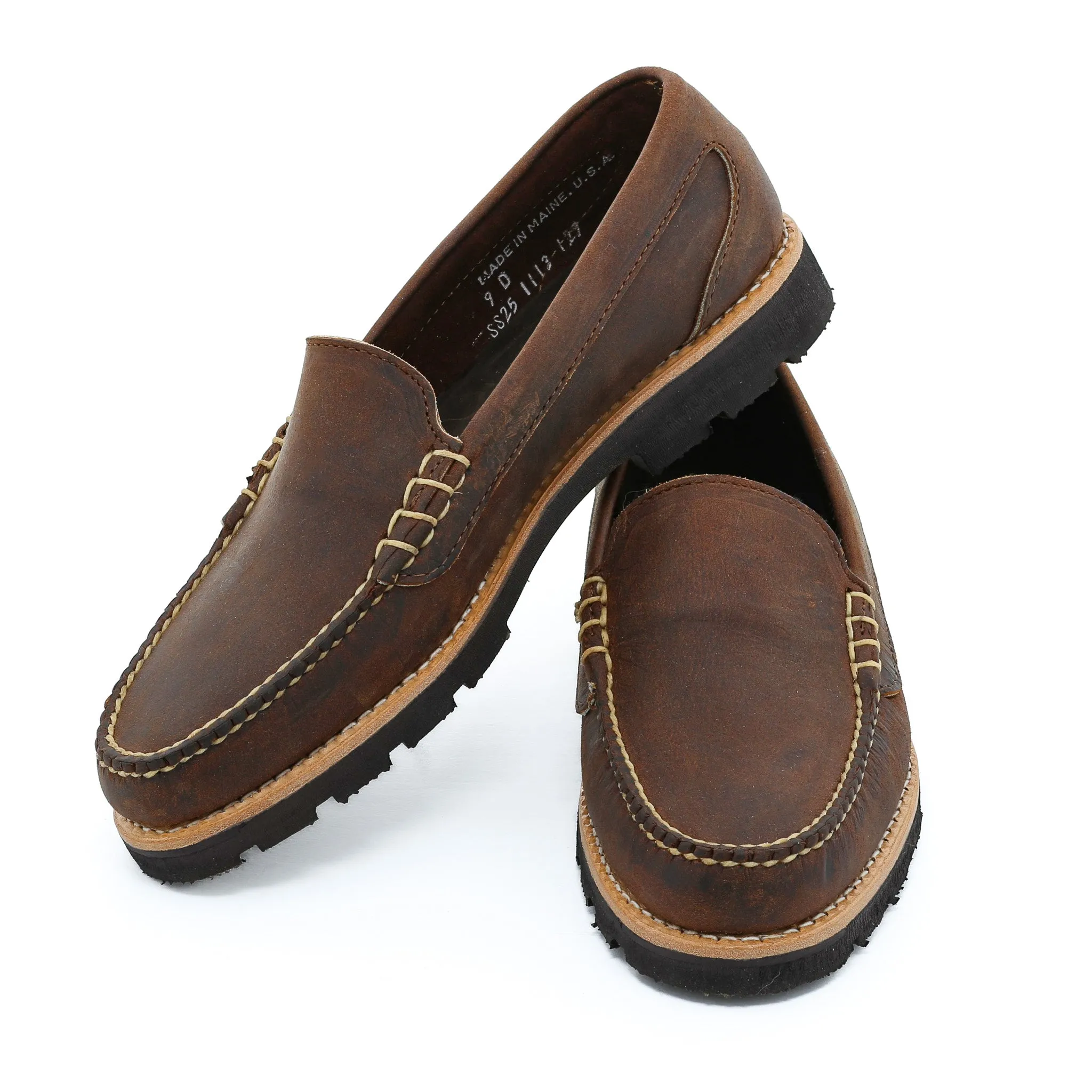Lightweight Footwear Frost resistant Naples Venetian Loafer - Rye Crazy Horse